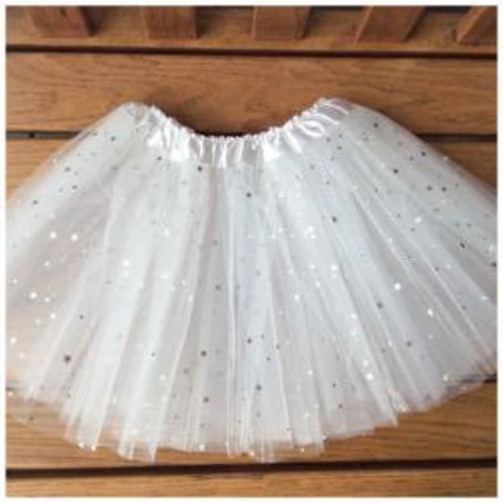 New Playtime Silver Sparkle Stars Tutu - Picture 4 of 7